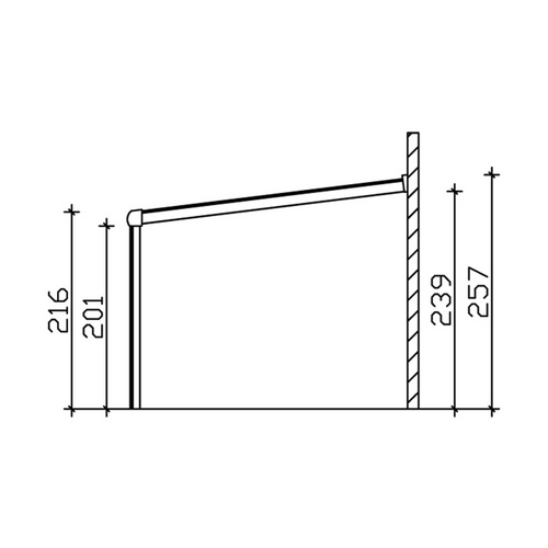Thumbnail - SKANHOLZ Terrassenüberdachung »Monza«, Breite: 541 cm, Dach: Verbund-Sicherheits-Glas (VSG), weiss