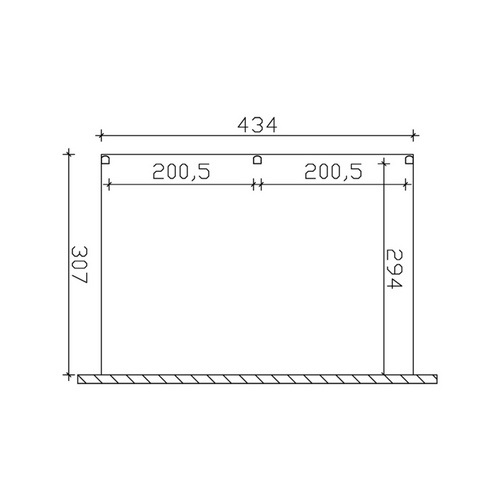 Thumbnail - SKANHOLZ Terrassenüberdachung »Monza«, Breite: 434 cm, Dach: Verbund-Sicherheits-Glas (VSG), anthrazit - grau