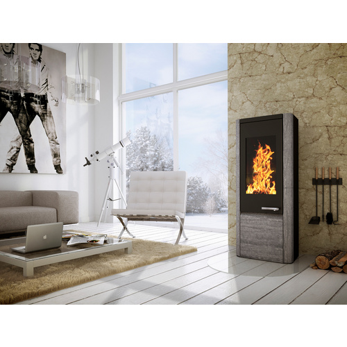 WAMSLER Kaminofen »Myro«, Naturstein, 8 kW - schwarz WAMSLER Kaminofen »Myro«, Naturstein, 8 kW - schwarz