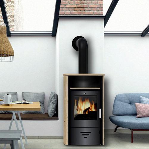 accente Kaminofen »Turin 2.0«, Sandstein, 6 kW, Dauerbrand geeignet - beige (Rabatt: 10 %)