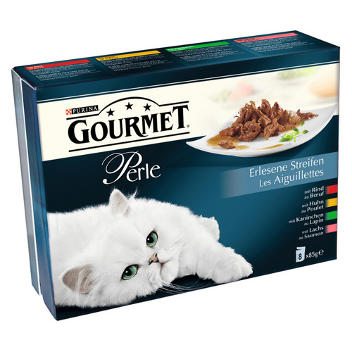 Purina Katzen Nassfutter »Gourmet Perle - Erlesene Streifen«, 10 Beutel à 6800 g