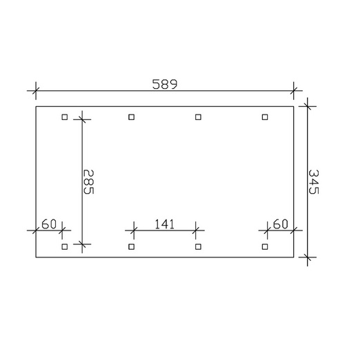 Thumbnail - SKANHOLZ Carport »Spessart«, BxT: 345 x 589 cm, Firsthöhe: 241 cm, imprägniert - gruen