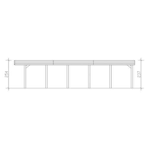 Thumbnail - SKANHOLZ Carport »Friesland«, BxT: 557 x 860 cm, Firsthöhe: 254 cm, lasiert - grau
