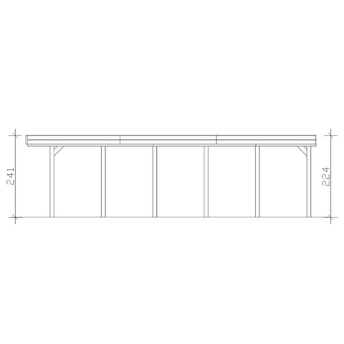 SKANHOLZ Carport »Friesland«, BxT: 397...