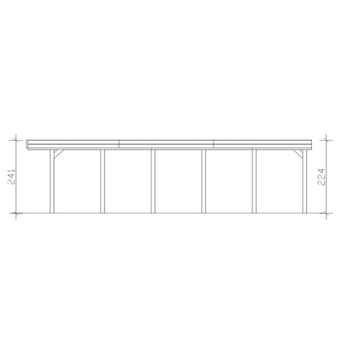 SKANHOLZ Carport »Friesland«, BxT: 314...