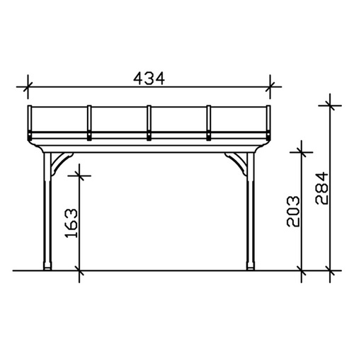 Thumbnail - SKANHOLZ Terrassenüberdachung »Ravenna«, Breite: 434 cm, Dach: Polycarbonat (PC), braun