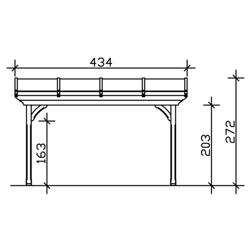 Thumbnail - SKANHOLZ Terrassenüberdachung »Ravenna«, Breite: 434 cm, Dach: Polycarbonat (PC), nussbaum - braun