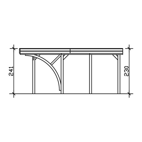 SKANHOLZ Carport »Friesland Set 5«, Bx...