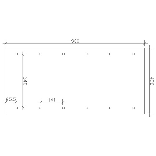 Thumbnail - SKANHOLZ Carport »Wallgau«, BxT: 430 x 900 cm, Firsthöhe: 326 cm, lasiert - braun