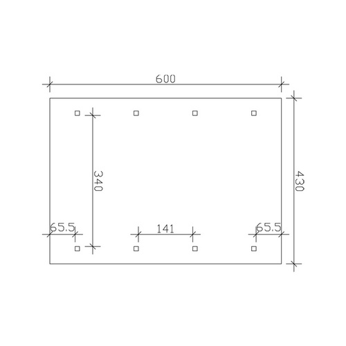 Thumbnail - SKANHOLZ Carport »Wallgau«, BxT: 430 x 600 cm, Firsthöhe: 326 cm, lasiert - grau