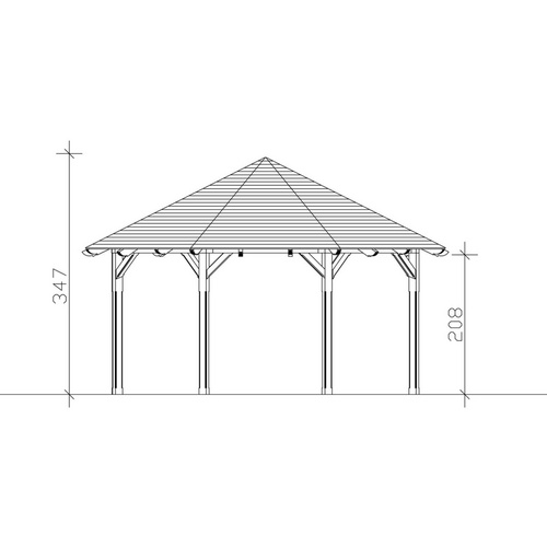 SKANHOLZ Pavillon »Lyon 3«, Zeltdach, ...