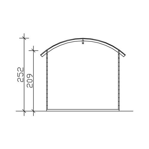SKANHOLZ Ferienhaus »Delft«, Holz, BxHxT: 290 x 252 x 250 cm (Außenmaße inkl. Dachüberstand) - beige |  Holz  |  6,25 m²
