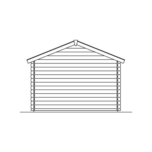 SKANHOLZ Ferienhaus »Faro«, Holz, BxHxT: 340 x 256 x 300 cm (Außenmaße inkl. Dachüberstand) - beige |  Fichte  |  9 m²