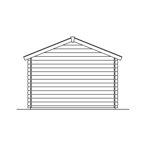 Thumbnail - SKANHOLZ Gartenhaus »Como«, Holz, BxHxT: 340 x 256 x 300 cm (Außenmaße inkl. Dachüberstand) - beige