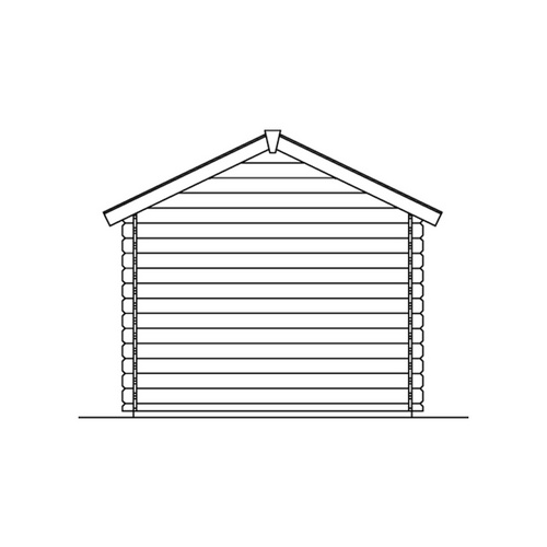 SKANHOLZ Ferienhaus »Palma«, Holz, BxHxT: 280 x 256 x 300 cm (Außenmaße inkl. Dachüberstand) - beige |  Fichte  |  7,5 m²