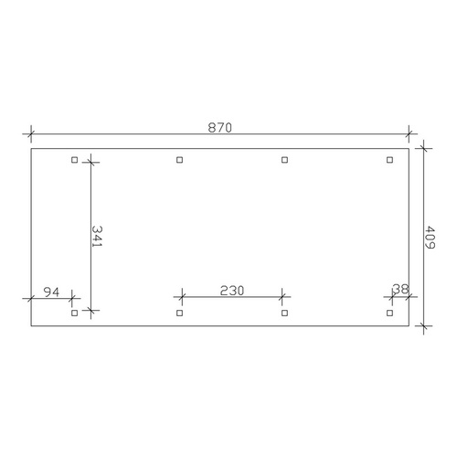 SKANHOLZ Carport »Wendland«, BxT: 409 ...