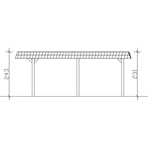 SKANHOLZ Carport »Wendland«, BxT: 362 ...