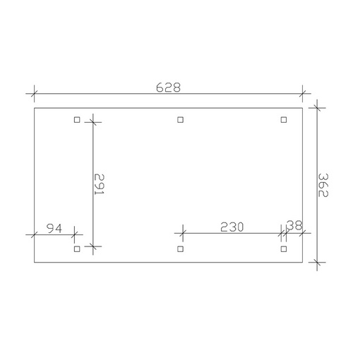 Thumbnail - SKANHOLZ Carport »Wendland«, BxT: 362 x 628 cm, Firsthöhe: 243 cm, farbbehandelt - weiss
