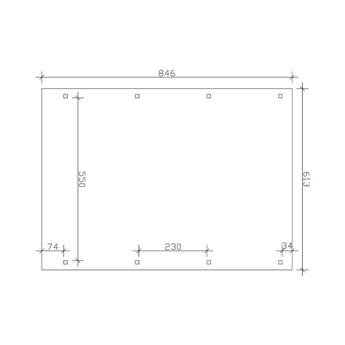 Thumbnail - SKANHOLZ Carport »Emsland«, BxT: 613 x 846 cm, Firsthöhe: 248 cm, farbbehandelt - braun