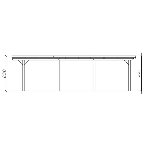 SKANHOLZ Carport »Emsland«, BxT: 354 x...