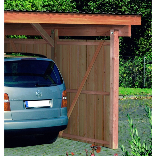Thumbnail - Mr. GARDENER Carport-Rückwand »Erding/Stuttgart«, BxH: 168 x 190 cm, Holz - beige