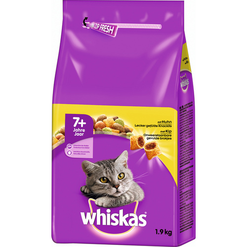 WHISKAS Katzentrockenfutter »7+ jahre«, 6 Beutel à 1900 g