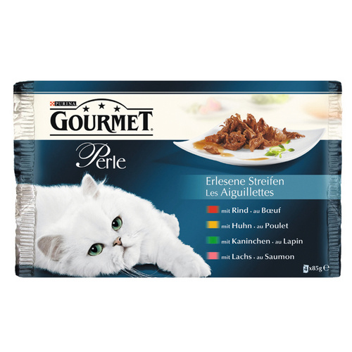 Gourmet Katzen Nassfutter »Gourmet Perle - Erlesene Streifen«, 12 Packungen à 4080 g