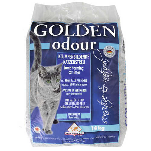 GOLDEN Katzenstreu »Odour«, 1 Sack, 14,1 kg - grau