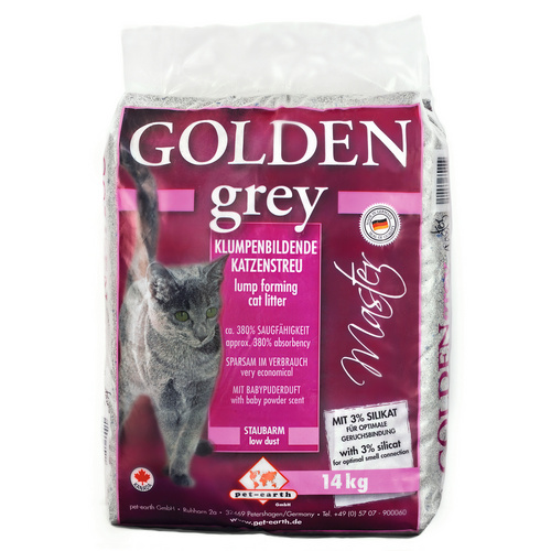 GOLDEN Katzenstreu »grey Master«, 1 Sack, 14,1 kg - grau