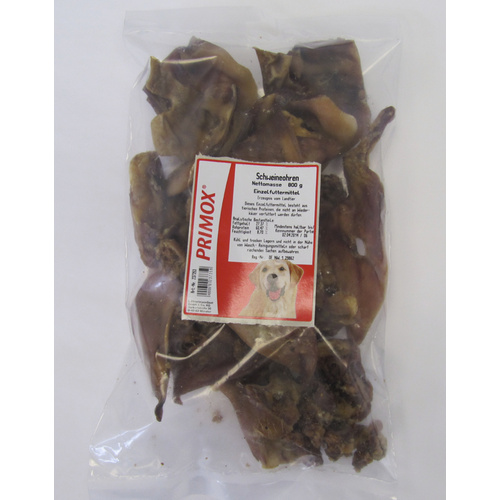 PRIMOX Hundesnack »Schweineohren«, Schwein, 800 g