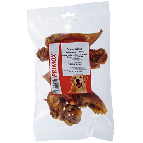 PRIMOX Hundesnack »Schweineohren«, Schwein, 200 g