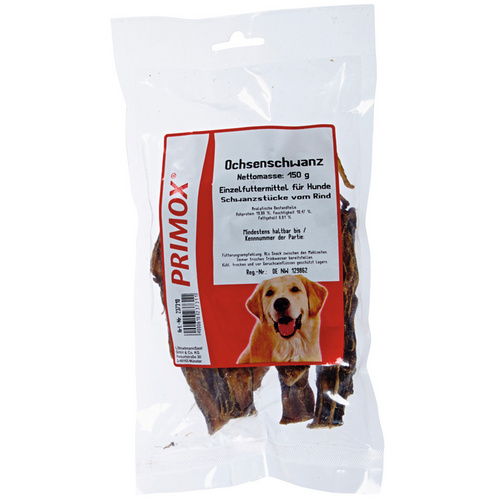 PRIMOX Hundesnack »Ochsenschwanz«, Rind, 150 g