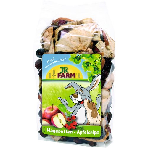 JR FARM Nagersnack »Hagebutten-Apfelchips«, 125 g
