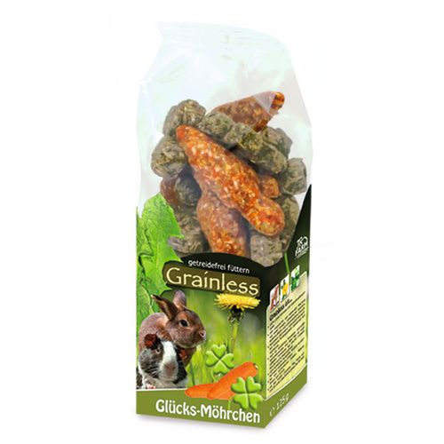 JR FARM Nagersnack »Grainless Glücks-Möhrchen«, 125 g