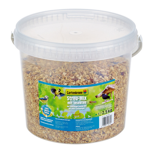 Thumbnail - Gartenkrone Vogelfutter »Streu-Mix«, 1 Eimer à 2500 g - braun