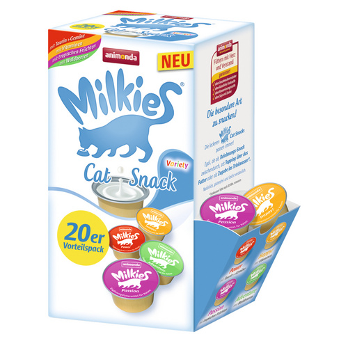 Milkies Katzensnack »Variety«, 4 Stück, je 0,3 kg, Milch