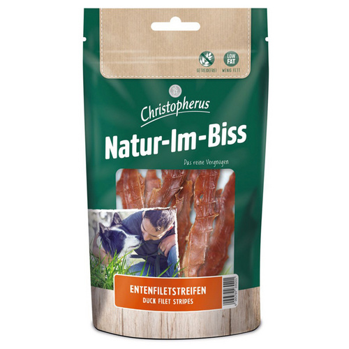 CHRISTOPHERUS Hundesnack »Natur-Im-Biss«, Ente, 70 g