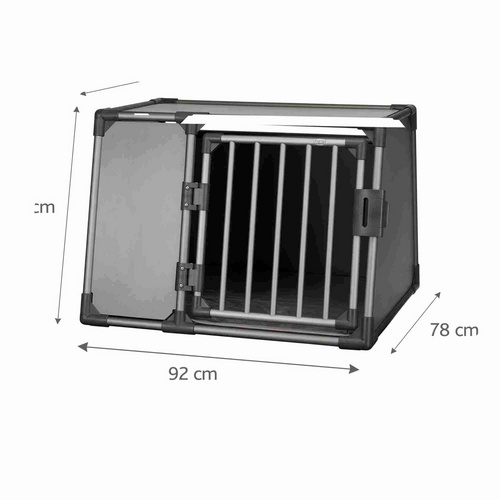 Thumbnail - TRIXIE Transportbox, L-XL, 92x64x78 cm, graphit - grau