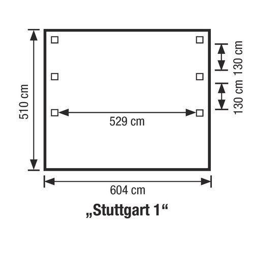 Thumbnail - Mr. GARDENER Doppelcarport »Stuttgart 1«, Außenmaß BxT: 602 x 508 cm, braun, Holzart: Douglasie