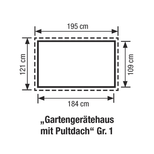 FLORAWORLD Gerätehaus, Metall, BxHxT: 1...