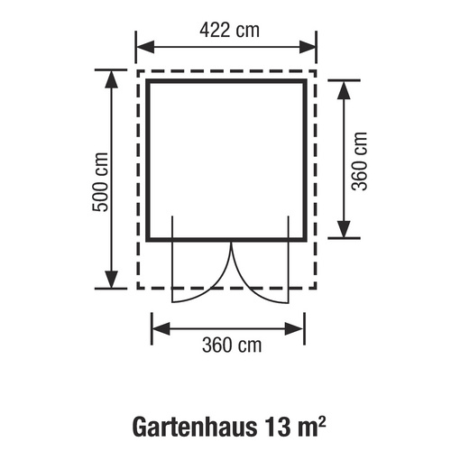 WOLFF FINNHAUS Gartenhaus »Lisa 44-B« (RABATT 10%)