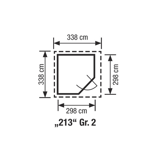 WEKA Gartenhaus »213« (RABATT 10%) | Restposten 10% Rabatt WEKA Gartenhaus »213« (RABATT 10%) | Restposten 10% Rabatt