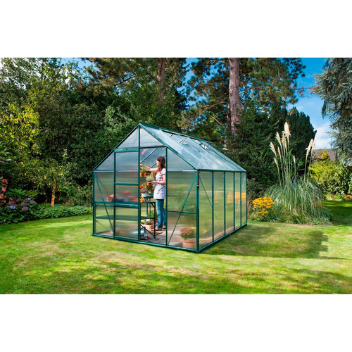 Thumbnail - VITAVIA Gewächshaus »Merkur«, 8,3 m², Kunststoff/Aluminium, winterfest - grau