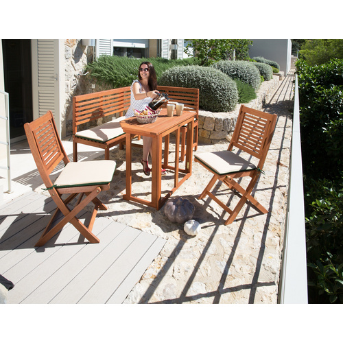 Thumbnail - MERXX Gartenmöbel, Holz, 2-teilig - beige