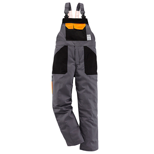 Thumbnail - BULLSTAR Schnittschutzlatzhose »EVO«, Anthrazit, Verstellbare Träger - grau