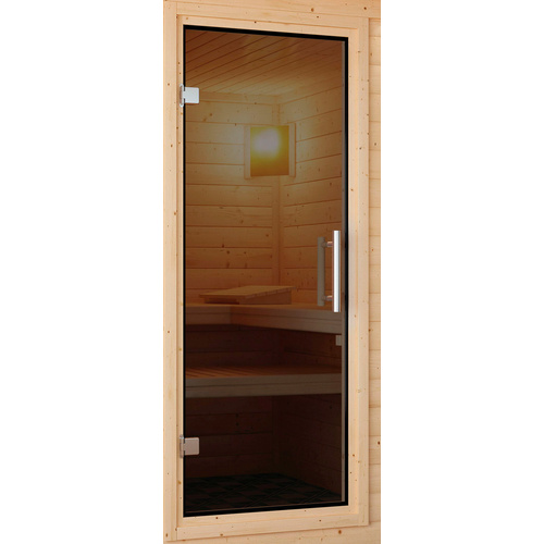 KARIBU Saunatür, graphitfarben, geeignet für: , graphitfarben - grau