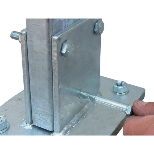 Thumbnail - BELLISSA Schraubflansch, Feuerverzinkt, Stahl, silberfarben