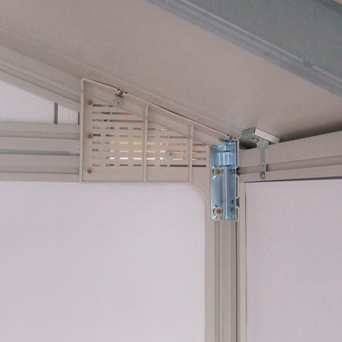 Ondis24 Ferienhaus »Utility V11«, Kunststoff, BxHxT: 315 x 250 x 355 cm (Außenmaße inkl. Dachüberstand) - grau | blau |  Fichte  |  11 m²