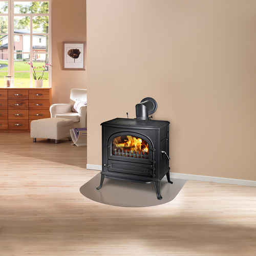 GLOBEFIRE Gussofen »Neptun«, schwarz, Gusseisen, 7 kW (Rabatt: 51 %)