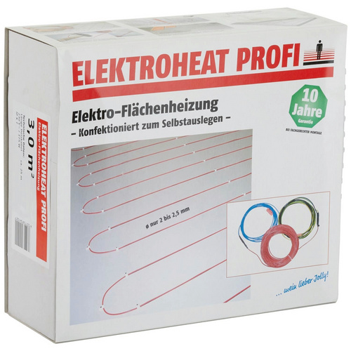 Thumbnail - Bella Jolly Elektro-Fußbodenheizung »Elektroheat Profi 5,5 m²«, 3,5 - 5,5 m², Länge: 63 m, 815 W - rot